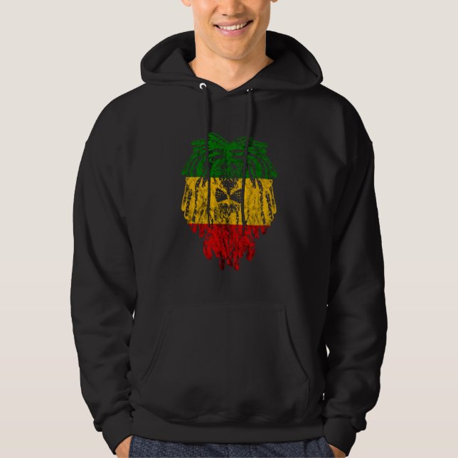 Moletom Leão de Judá Rasta Reggae Orgulho Jamaicano Rastaf (Frente)