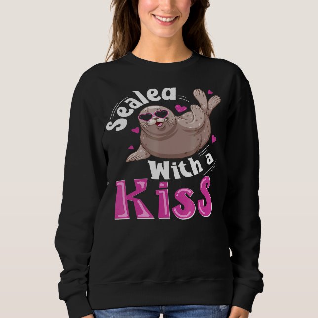 Moletom Leão de Seal Howler Cute Animal Sweet 3 (Frente)