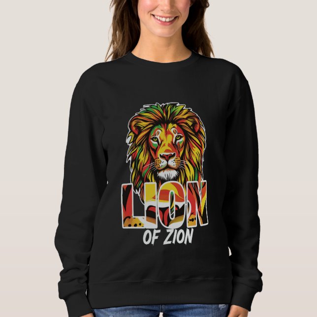 Moletom Leão de Sião Rasta Reggae Design (Frente)