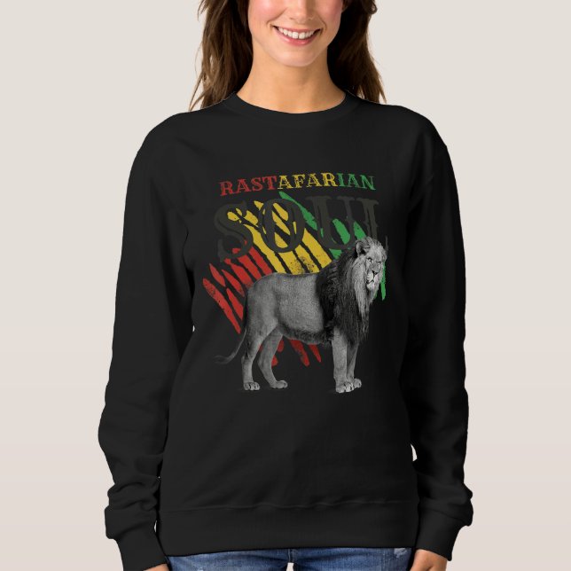 Moletom Leão Rastafárico De Judah Rasta Reggae Rastafari E (Frente)