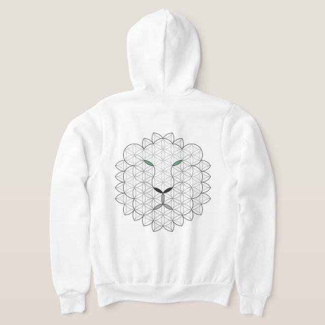 Moletom Leão Sagrado, B01BW. (Postura das costas)