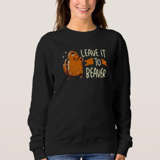 Moletom Leave It To Beaver Wildlife Animal Rodent Dam Tree