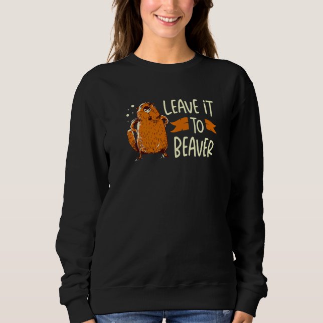 Moletom Leave It To Beaver Wildlife Animal Rodent Dam Tree (Frente)