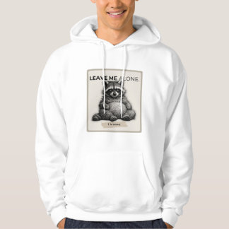Moletom Leave Me Alone Hoodie – Funny Introvert Raccoon