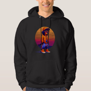 Moletom Legal Dachshund Dog Estilo Urbano Moderno Sunset R