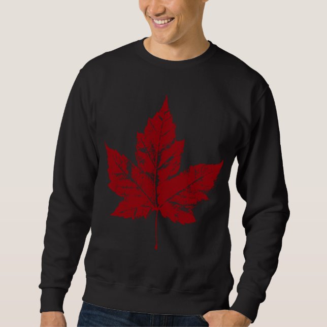 Moletom Legal do Canadá - Leaf Souvenir Retro Mapeador Lea (Frente)