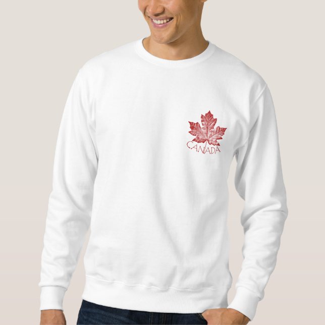 Moletom Legal do Canadá - Leaf Souvenir Retro Mapeador Lea (Frente)