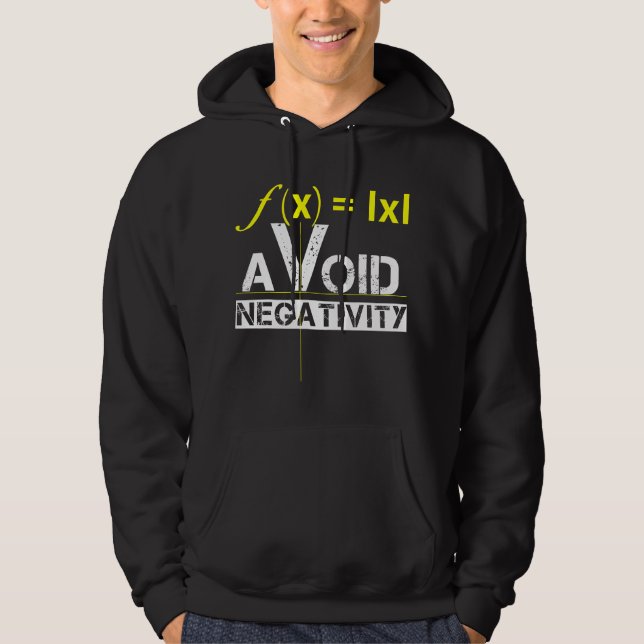 Moletom Legal Evite Negatividade Matemática Divertida (Frente)