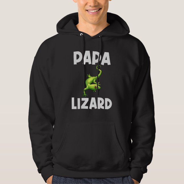 Moletom Legal Lagarto Para Homens Padre Gecko Green Reptil (Frente)
