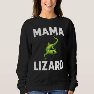 Moletom Legal Lagarto Para Mulheres Mãe Gecko Anim Verde