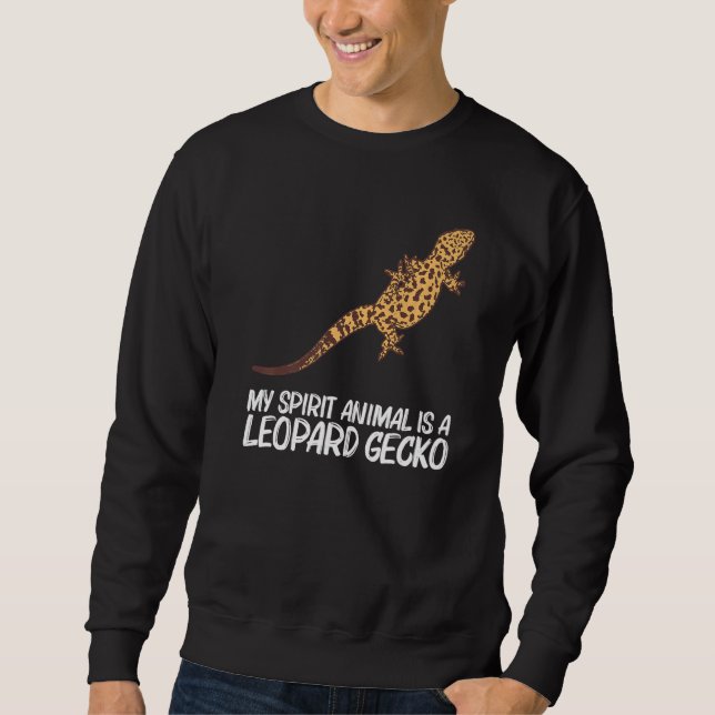 Moletom Legal Leopard Gecko Para Homens Menores Dinossauro (Frente)
