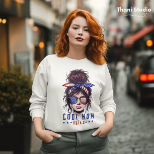 Moletom Legal Mãe Vota Vintage Mensageira Eleição De Cabel