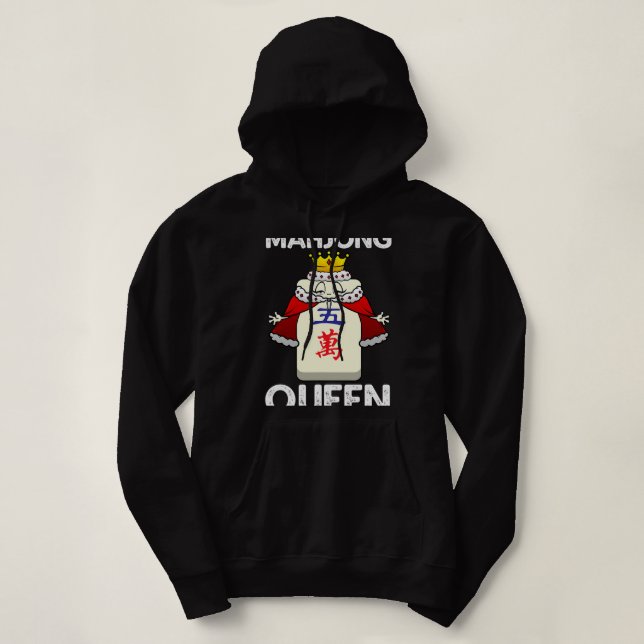 Moletom Legal Mahjong Para Mulheres Meninas Chinesas Mah J (Frente do Design)