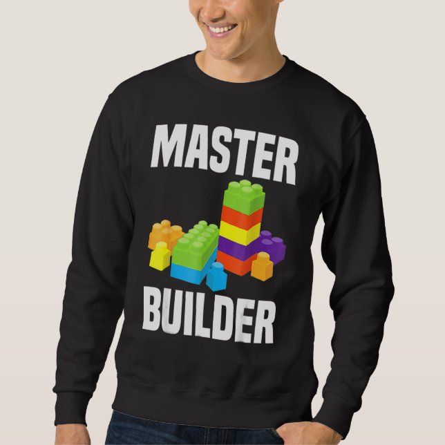 Moletom Legal Master Builder Building Blocks Homens Mulher (Frente)