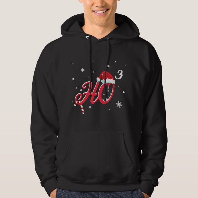 Moletom Legal Natal HO-3 Santa Hat Engraçado (Frente)