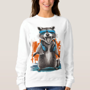 Moletom Legal Raccoon com Fones de ouvido