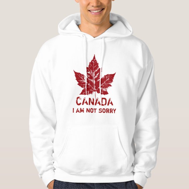 Moletom Legal Retro Hoodie Canada Não lamento o início do  (Frente)