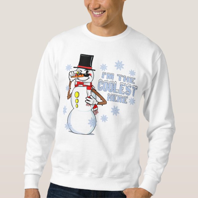 Moletom Legal Snowman Engraçado BorrachaMangueira Retro Fo (Frente)
