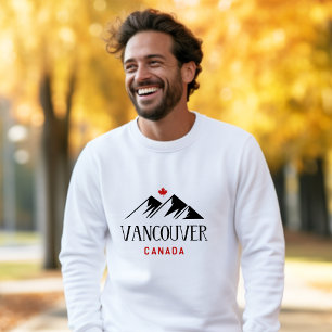 Moletom Legal Vancouver Canada Mountain Mapeando Folha