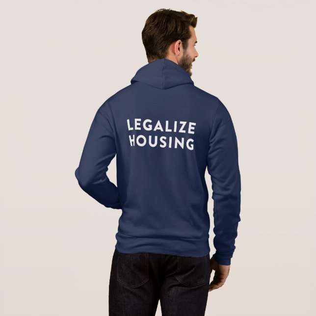 Moletom Legalizar Hoodie de Habitação (Parte Traseira Completa)