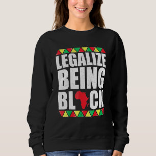 Moletom Legalize Ser o Mês da História Afro-Americana Negr