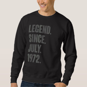 Moletom Legenda desde julho de 1972 50 anos 50 anos