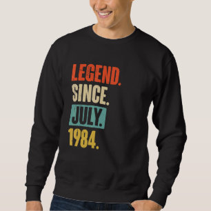 Moletom Legenda desde julho de 1984 38 anos 38 anos