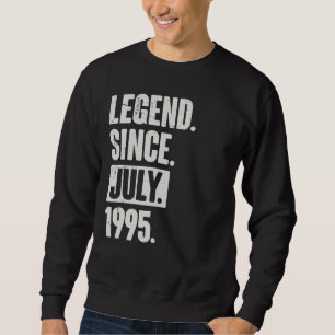 Moletom Legenda desde julho de 1995 27 anos 27 anos Aniver
