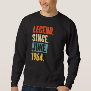 Moletom Legenda desde junho de 1964 58 anos 58 anos