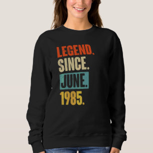 Moletom Legenda desde junho de 1985 37 anos 37 anos