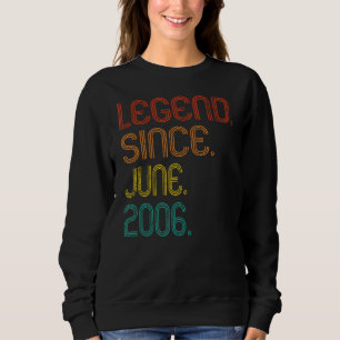Moletom Legenda desde junho de 2006 16º aniversário 16 ano
