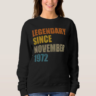 Moletom Legenda Desde Novembro De 1972 50 Anos 50 50 Birth