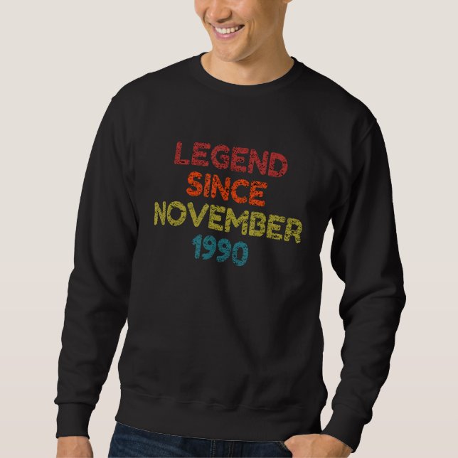 Moletom Legenda Desde Novembro De 1990 (Frente)