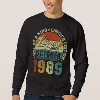 Moletom Legenda desde outubro de 1989 33 anos 33 anos