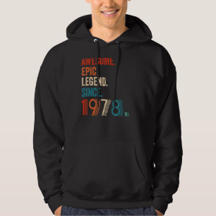 Moletom Legenda Epic Incrível Desde 1978 45º Aniversário