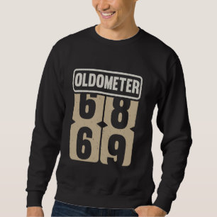 Moletom Legenda Vintage De 69 Anos Oldometer 68-69 Homens