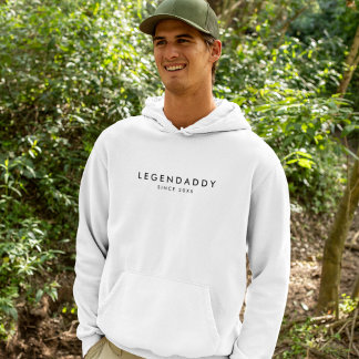 Moletom Legendaddy desde então para Pais lendários minimal