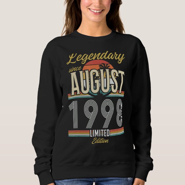 Moletom Legendário Desde Agosto De 1998 Vintage (Frente)