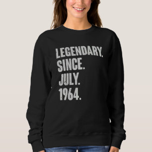 Moletom Legendário desde julho de 1964 58 anos 58 anos