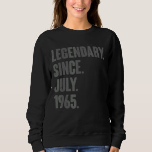 Moletom Legendário desde julho de 1965 57 anos 57 anos