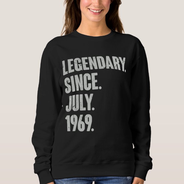 Moletom Legendário desde julho de 1969 53 anos 53 anos (Frente)