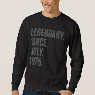 Moletom Legendário desde julho de 1975 47 anos 47 anos
