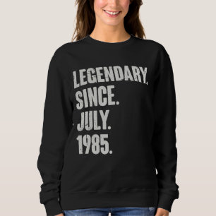 Moletom Legendário desde julho de 1985 37 anos 37 anos