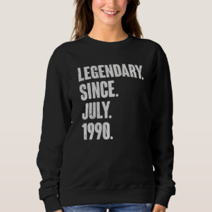 Moletom Legendário desde julho de 1990 32 anos 32 anos