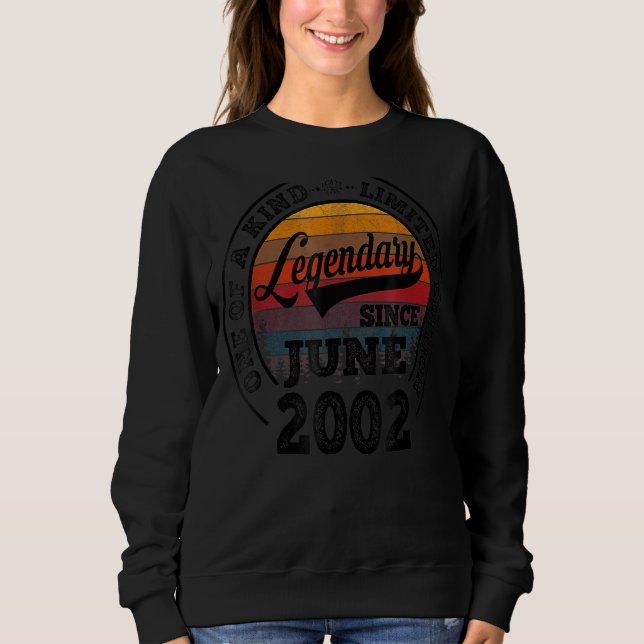 Moletom Legendário Desde Junho De 2002 20 Aniversário 20 A (Frente)