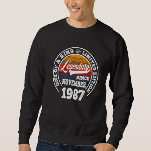 Moletom Legendário Desde Novembro De 1987 35º Aniversário
