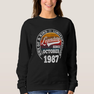 Moletom Legendário Desde outubro de 1987 35.º Aniversário