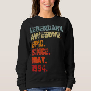 Moletom Legendário Epic Admirável Desde Maio De 1994