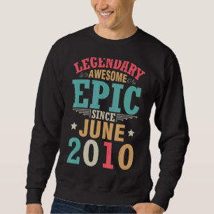 Moletom Legendário Epic Fantástico Desde Junho De 2010 Ani