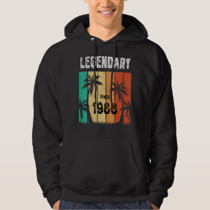 Moletom Legendário Havaí 1988 34º Aniversário Verão Para 3